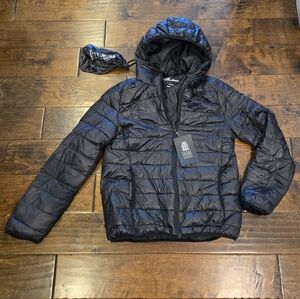NWT Ambiance Packable Jacket Size L Black